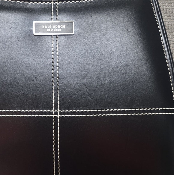 Kate Spade New York Black Leather Shoulder Bag Purse Handbag - Picture 14 of 15